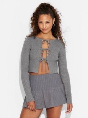 Wild Fable Women's Fly Away Sweater Cardigan gray Size Small